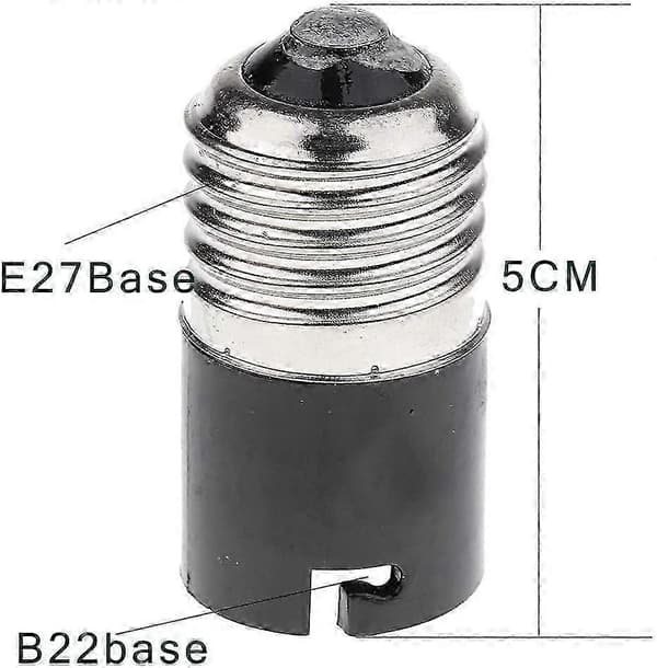 E27 til B22 Pæreadapteromformer - 3-pak, Edison til Bajonetfatningsadapter til LED-pærer