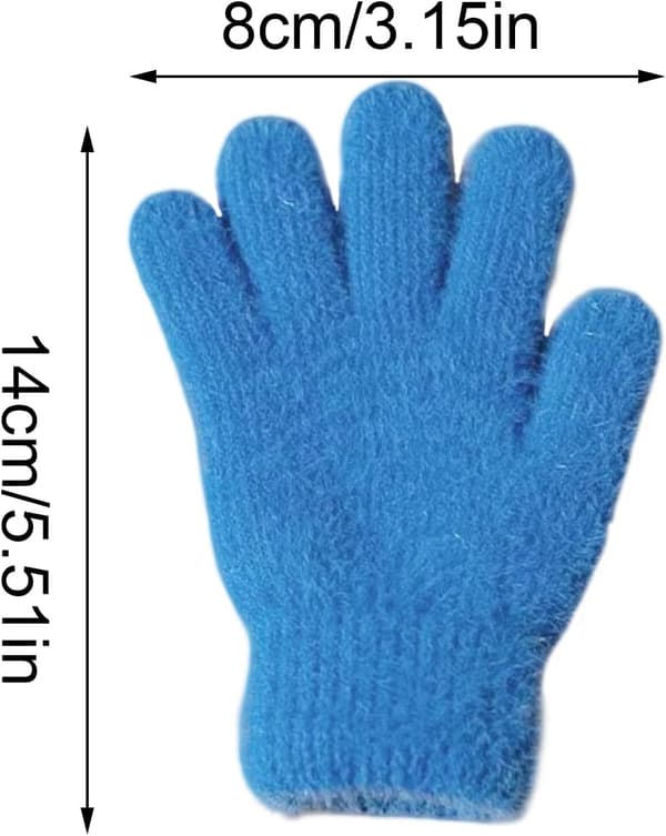 generiske varme hansker for barn, helfinger-skihansker blå - blau