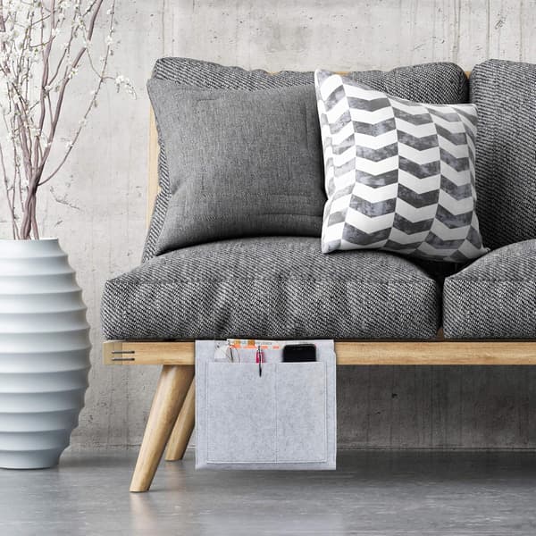Lys grå - 32*20*10cm, sengeoppbevaring, filt, kan henges, 5 rom, sofaoppbevaring