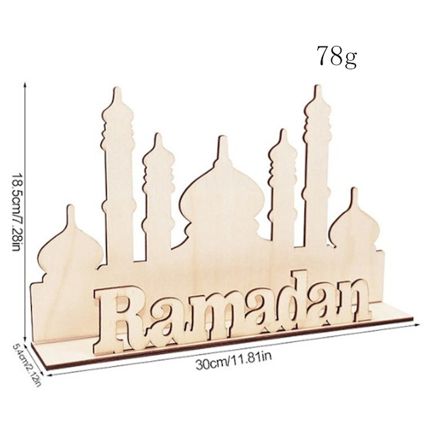 Ramadan Wooden Tray Eid Plates Ramadan Decorations Serving Tableware