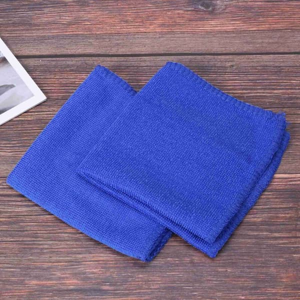 60 pcs Microfiber Towels Absorbent Car Home Kitchen Cleaning Wash Towel Blue