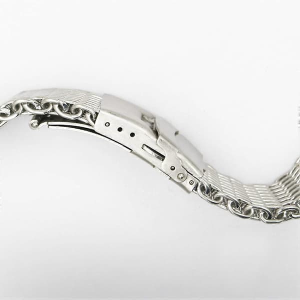 Metallarmband Hajnätsklockarmband för klocka 22 mm Silverrem