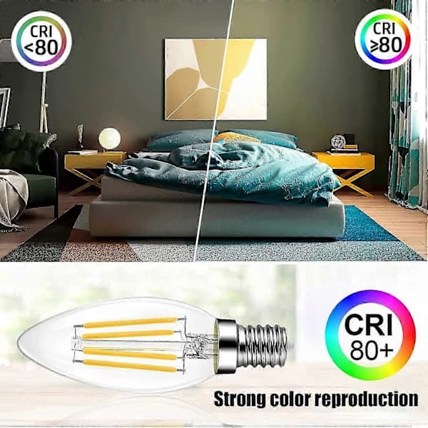 6-pack E14 Dimmable Warm White 600lm 6W LED Bulbs Replaces 60W 2700K LED Bulb Energy Saving