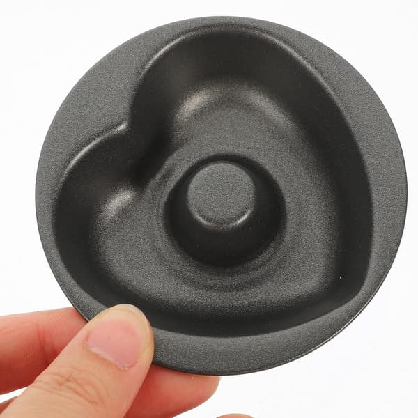 Munkform av karbonstål bakeform 2 stk hjerteformet med non-stick glatt