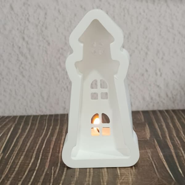 Fyrformede silikonlysformer for telysholdere Gipsdekorasjon