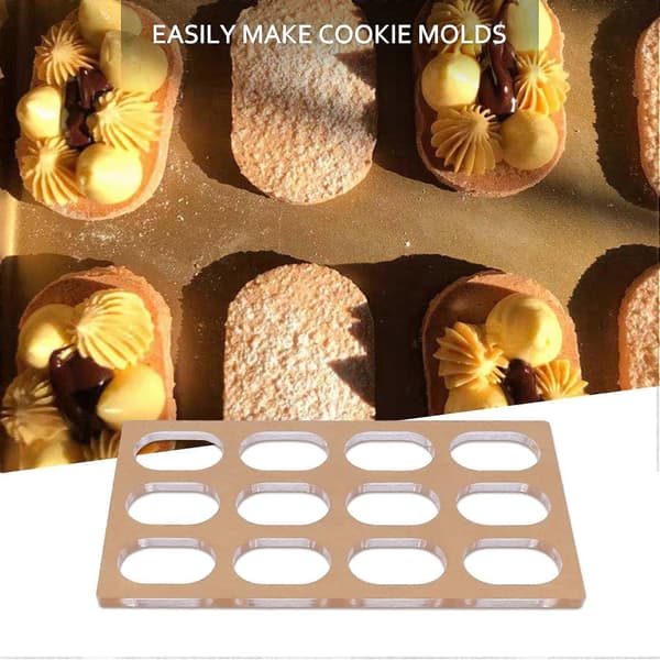 Dacquoise Kageform Akryl Kageform Macaron Dessert Bageri Japan DIY Bageværktøj Transparent