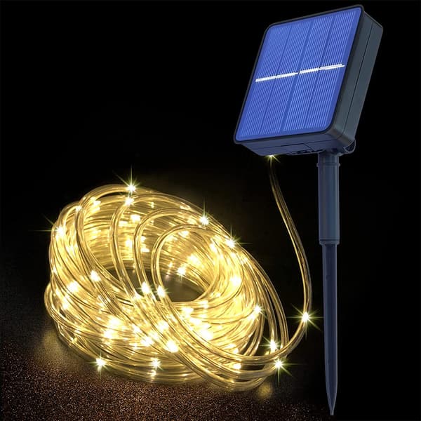 7m 500 LED-aurinkovalosarja Vedenpitävä ulkopuutarhajuhlakoriste