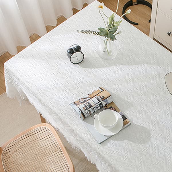 ins stil duk stickad tyg duk soffbord överdrag high-end skrivbord duk rektangulär