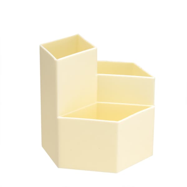 Pennholder Penneoppbevaringsboks, Skrivebordsoppbevaringsboks beige beige beige
