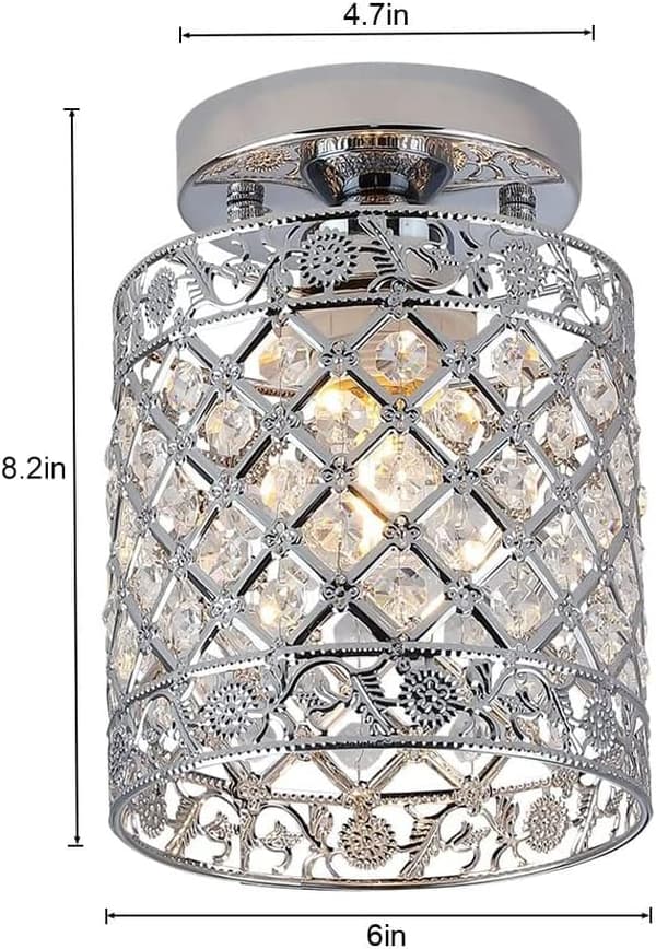 Moderne Krystall Taklampe i Mini-Stil