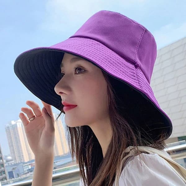 Bucket Hat Strandhatt LILA Lila