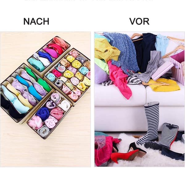 Underwear Storage Boxes Drawer Organizer Wardrobe Storage