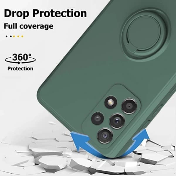Samsung Galaxy A53 Case With Ring Holder Green