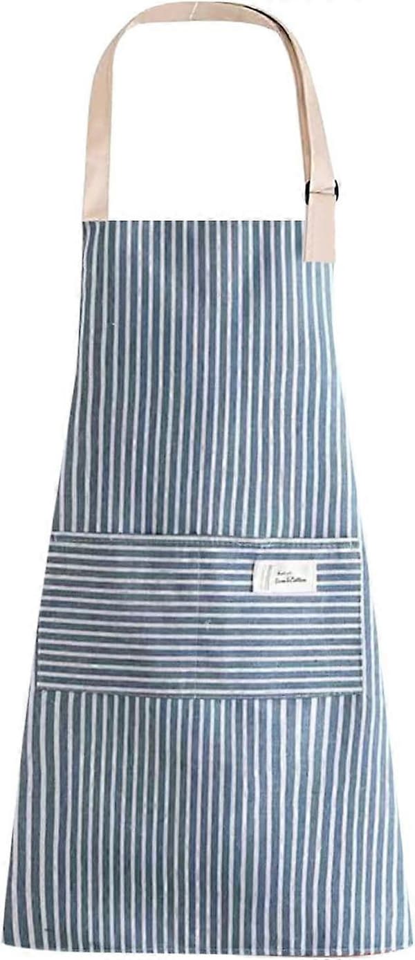 1 stk kjøkkenforkle, justerbart forkle med lomme, matlagingsforkle
