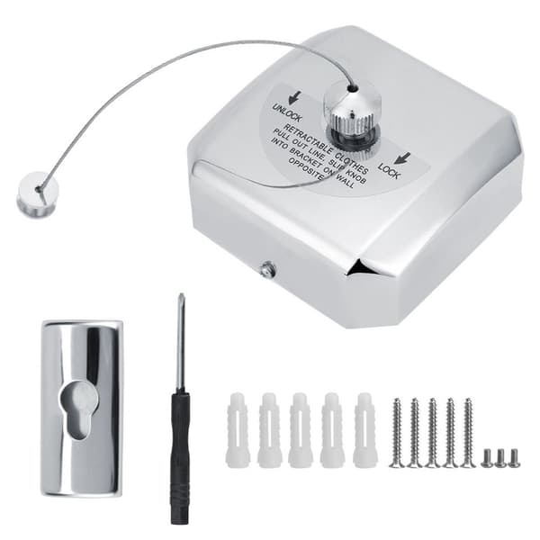 304 Stainless Steel Square Bathroom Wire Clothesline KLB