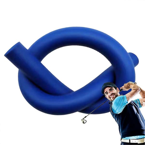Golf Swing Training Aid Eva Golf Trainer Swing Aid, Portable, Comfortable Design, Swing Training Stick, Blue (FMY)