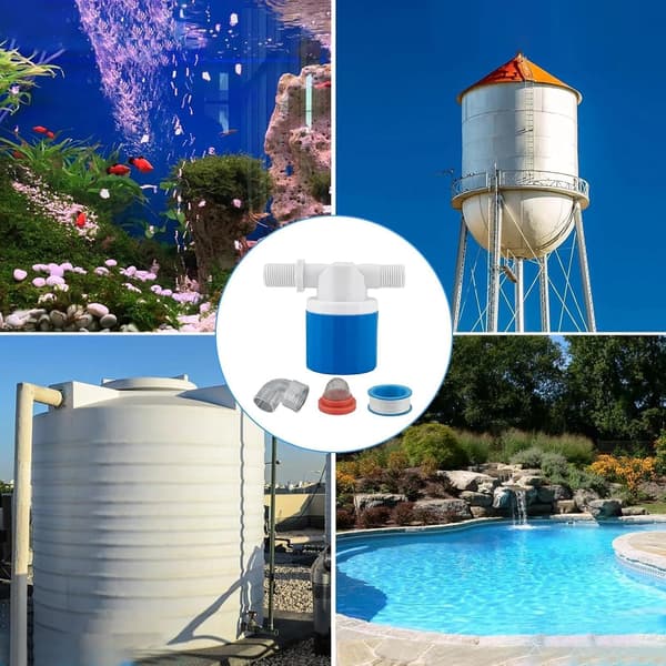 Water Level Control Valve | Automatic Easy Installation - Water Level Control Float Valve, for Aquarium, Lake, Pool, Livestock Troughs, Pond [DB]