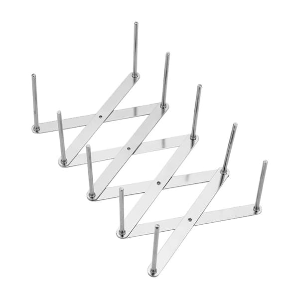 Spareribs-holder, lokkholder laget av rustfritt stål, for tilberedning