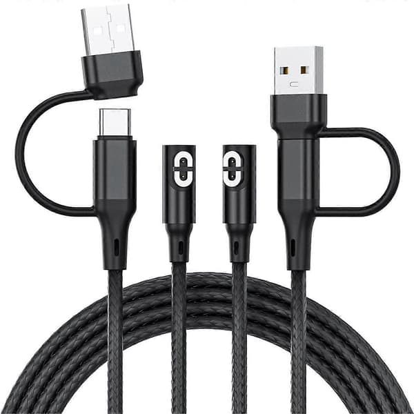 2 stk. opladerkabel til Aeropex AS800/S803/S810/AS700 OpenRun Pro/OpenRun/højttaleroplader