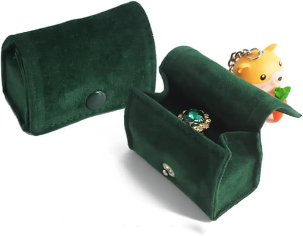 Ring Box, for Wedding Ceremony Proposal Engagement (Green)