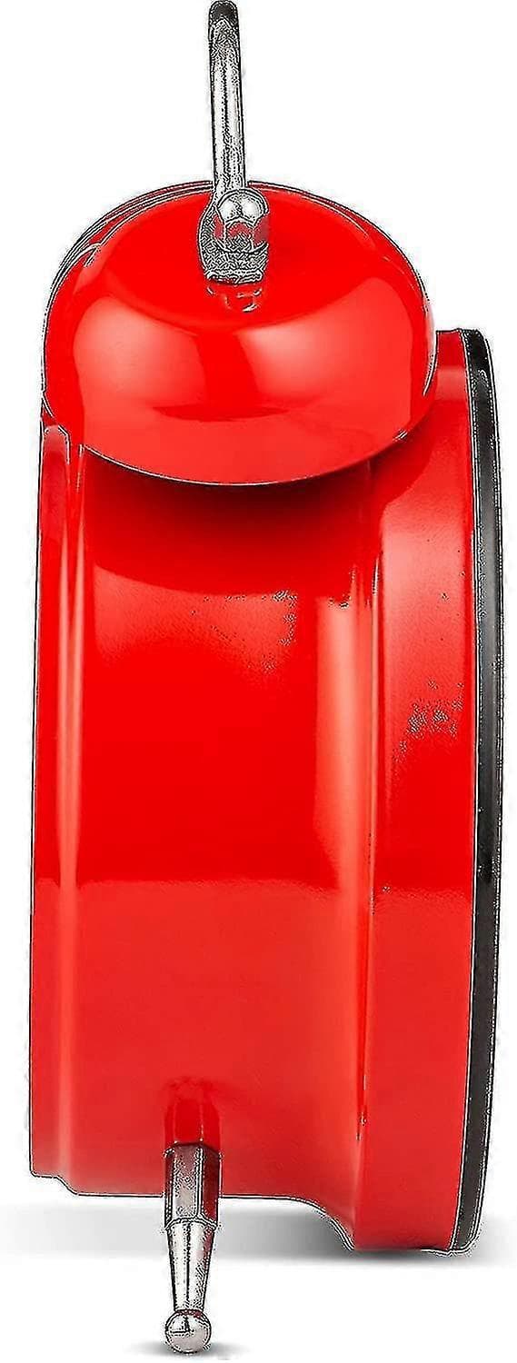 Analog Väckarklocka Extra Högljudd Dubbla Klockor Retro Vit Tyst Icke-tickande Quartz Batteridriven Med [db]