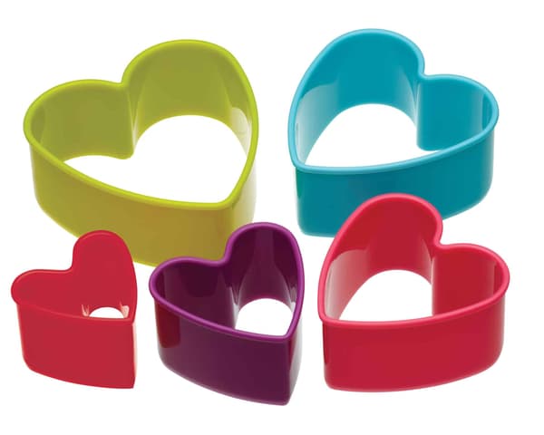 Colourworks Sett med 5 stjerneformede pepperkakeformer 0.13