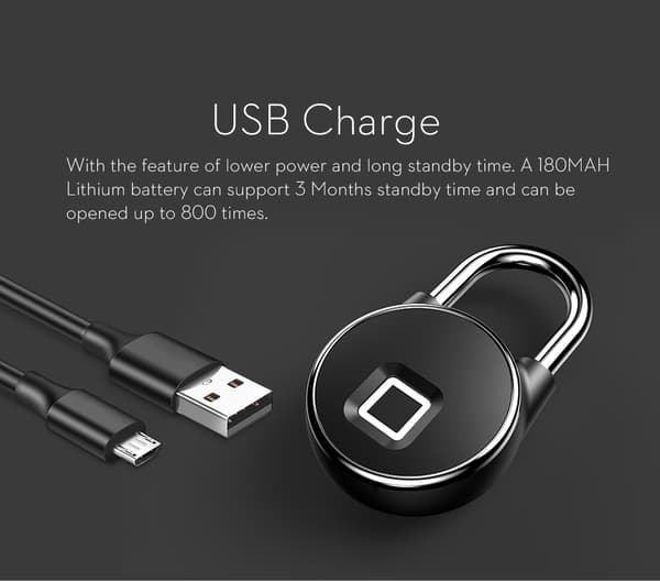 P22+ Tuya smart padlock with fingerprint reader