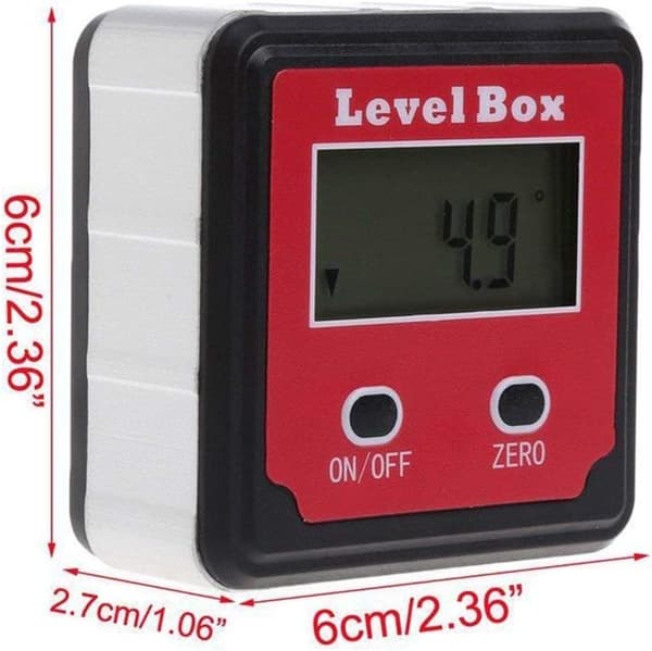 Waterproof Digital LCD Angle Meter Angle Box Bevel Box Level