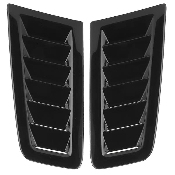 2 stk. universelle motorhjelmsventiler Motorhjelm Bil Udvendige Dele til Focus RS MK2 Stil Glans Sort