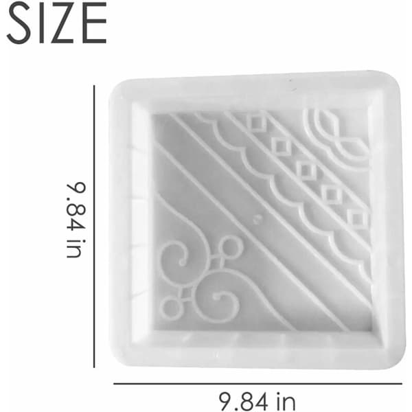 Plastic Mold for Garden Slabs Reusable Concrete Mold for Garden and Patio Paths