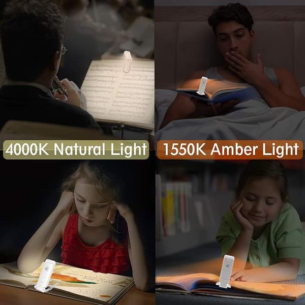 Bokleselys, sengeleselys, lampe