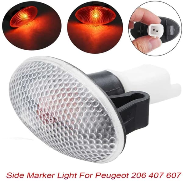2X til 206 407 607 Signal Side Markeringslys Repeater Indikatorlampe 632574