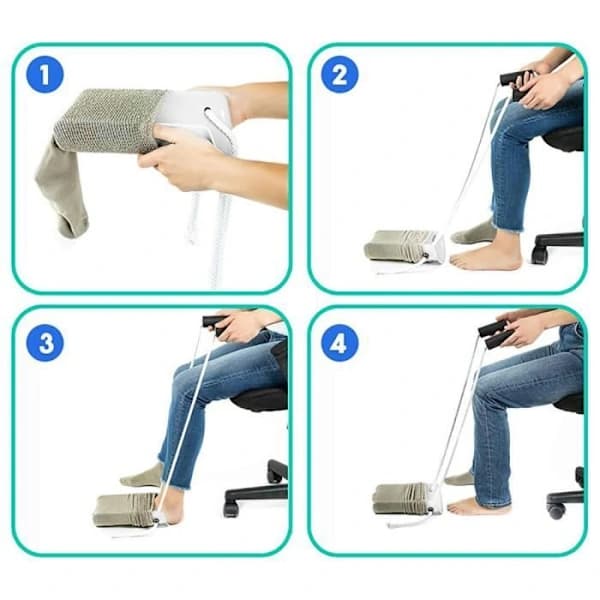 Sock Aid - Stocking Aid for Pregnant Elderly Women - No-Bend Sock Puller