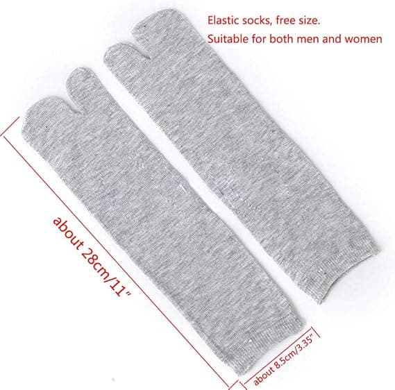 3 par bambusfibre unisex afslappede sandaler med delt tå