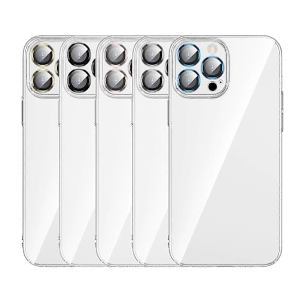 Transparent PC-telefonfodral med linsskydd för iPhone 13 Pro_yux