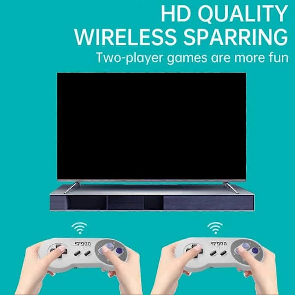 SF900 HD Game Console Retro Game Console 4700 Games Wireless Controller for SNES