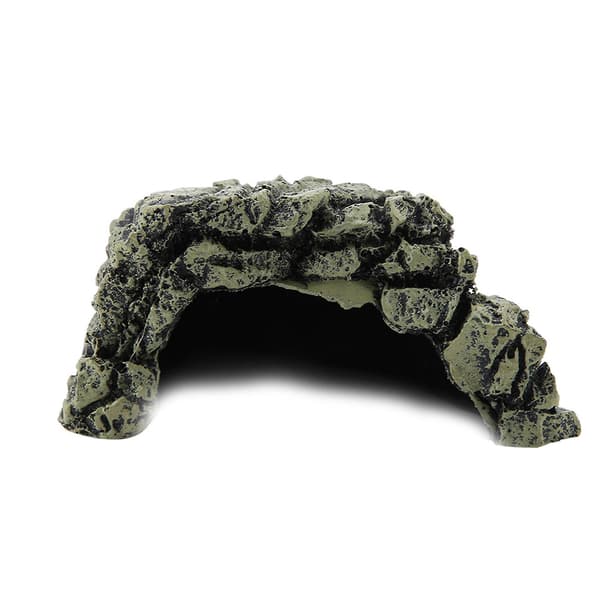 Akvarium skildpadde krybdyr skjulested habitat dekoration, fisk skjulested hule ornament (medium)