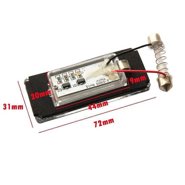 2 pcs LED License Plate Light No Error License Plate Light for Mini Cooper R56 2006 - 2