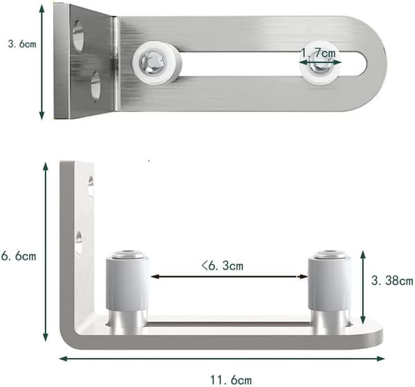 Adjustable Floor Guide Wall/Door Bottom Guide for Sliding Wood D