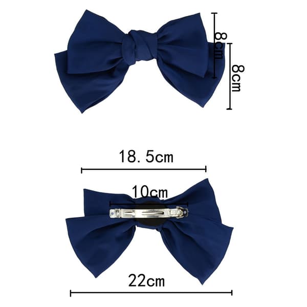 Hårklemme af chiffon, dobbeltlags, 3 stk, farve to, one size -