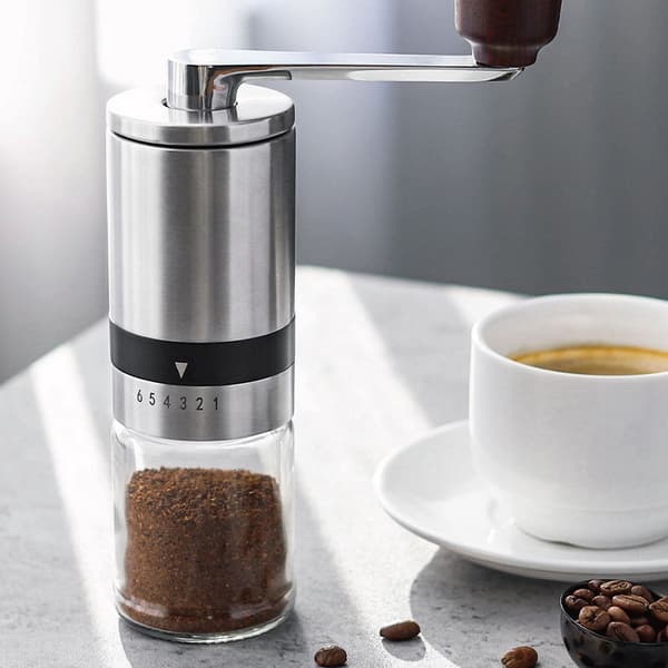 K4 Manuel Kaffekværn - Rustfrit Stål & Keramik 391