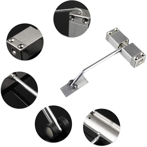 Door Closer, Automatic Spring Closer, Adjustable Steel Door Closer