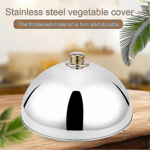Rostfritt Stål Kupol Maträttsskydd Bord Mattskydd Mattskydd Västerländsk Restaurangskydd Teppanyaki Dis