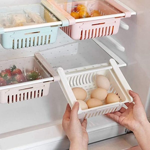 6-piece Refrigerator Storage Box, Refrigerator Shelf Storage Box, Pull-out Drawers, Fresh Spacer Layer