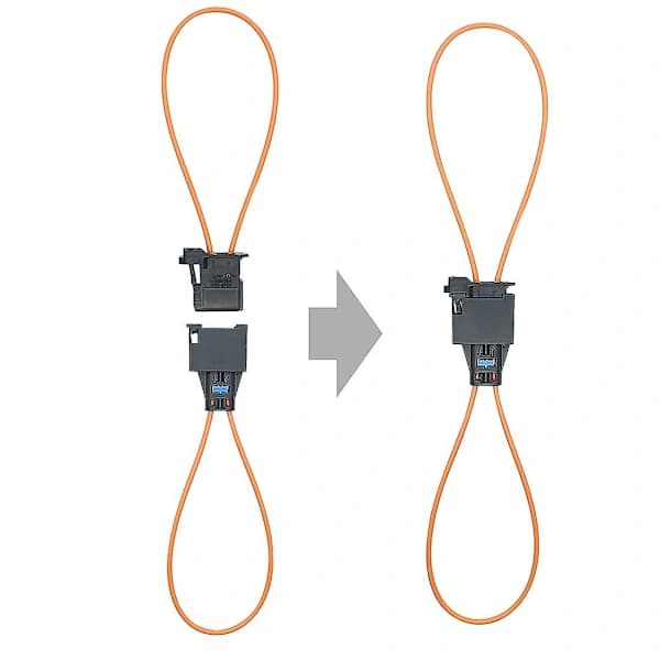 Fiber MOST Optisk Loop Connector Diagnostisk Enhed Værktøj Bypass Hun og Han Adapterpakke med 2