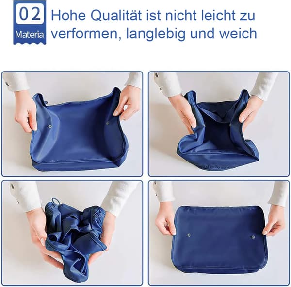 Organizer set, packkuber klädpåsar skopåsar researrangör packkuber kosmetika researrangör packpåsar (8 delar)