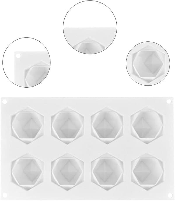 Stearinlysform 1 stk silikonform for stearinlys silikonformer DIY