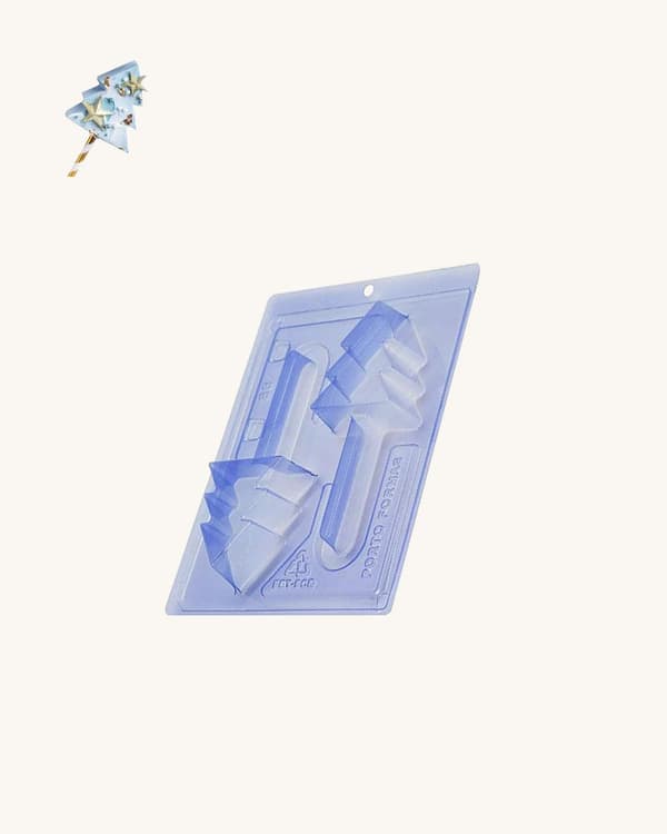 Pralinform Julgran Chokladform - Porto Formas 86 - 3-delsform Transparent transparent