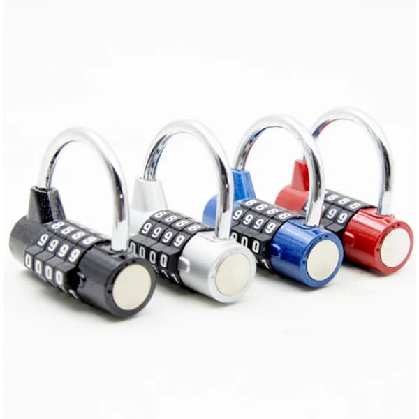 /EA/4-digit combination padlock for gym lockers, doors and windows