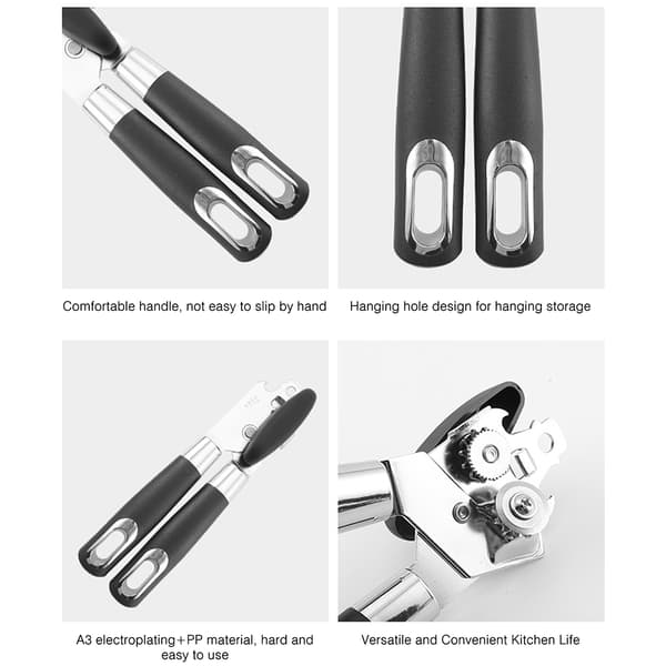 Thick Stainless Steel Can Opener Heavy Duty Multi-function Lid Opener for Kitchen 1PCs 1PCs